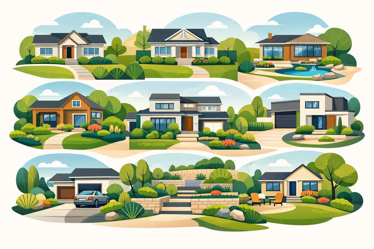 10 Front Yard Transformation Examples