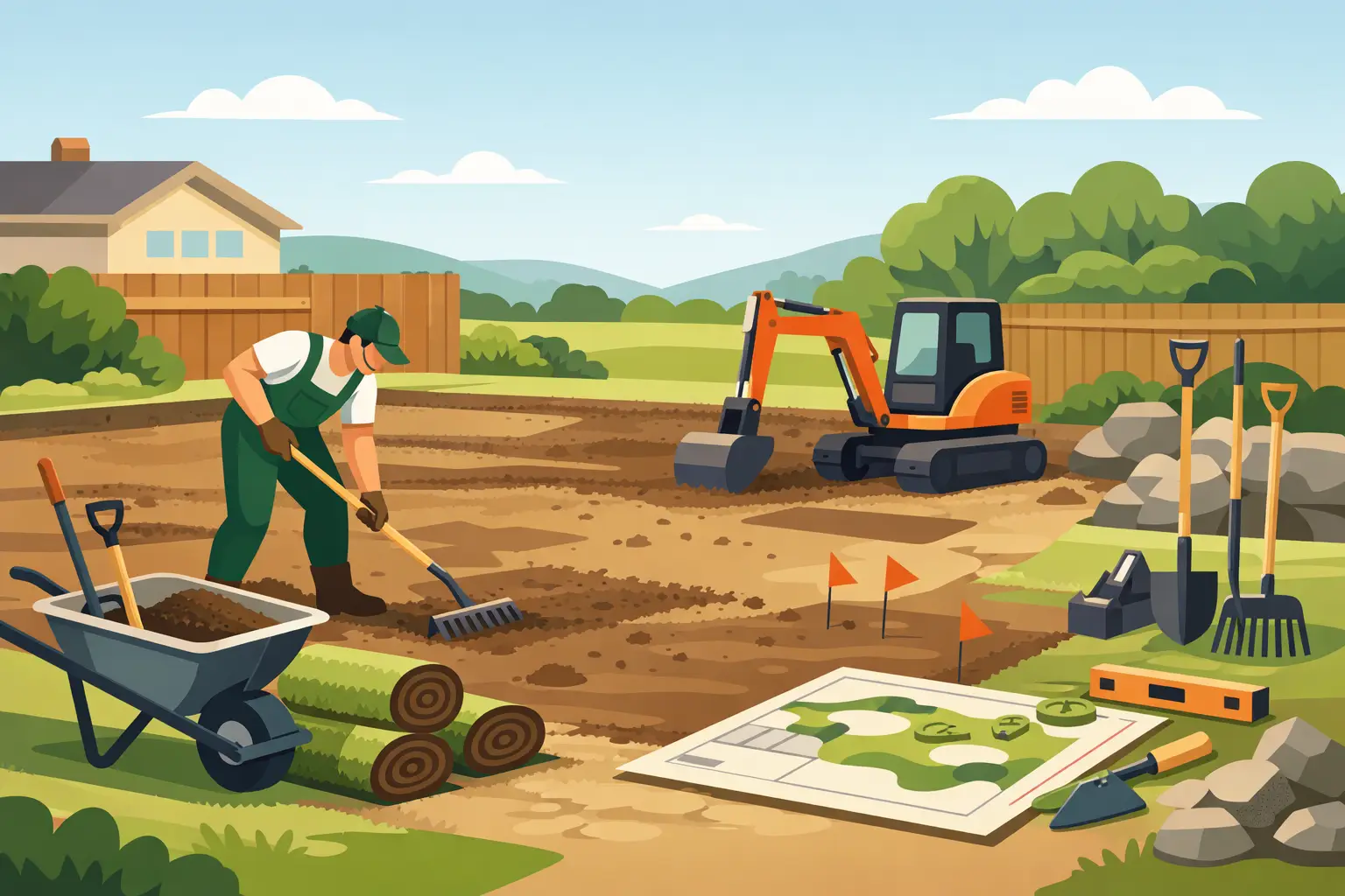 How to Prepare Yard for Landscaping Properly