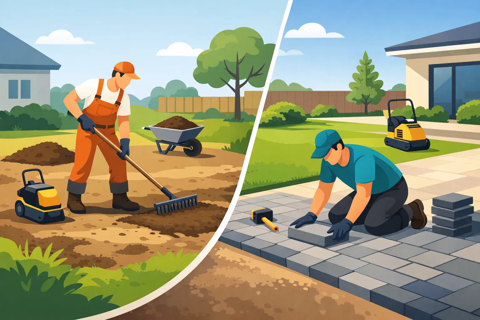 Yard Leveling Before Paving Done Right