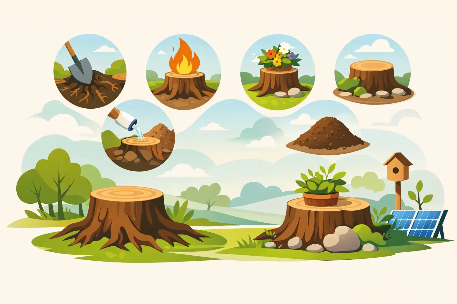 7 Stump Grinding Alternatives That Actually Work