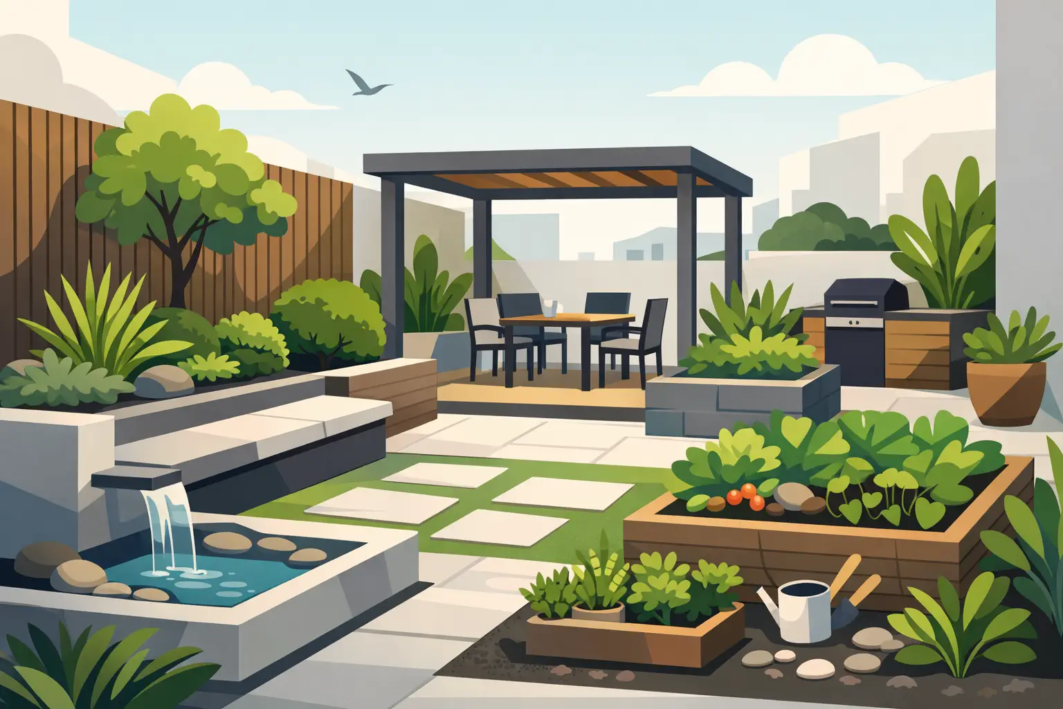 Small Courtyard Landscaping That Works Harder