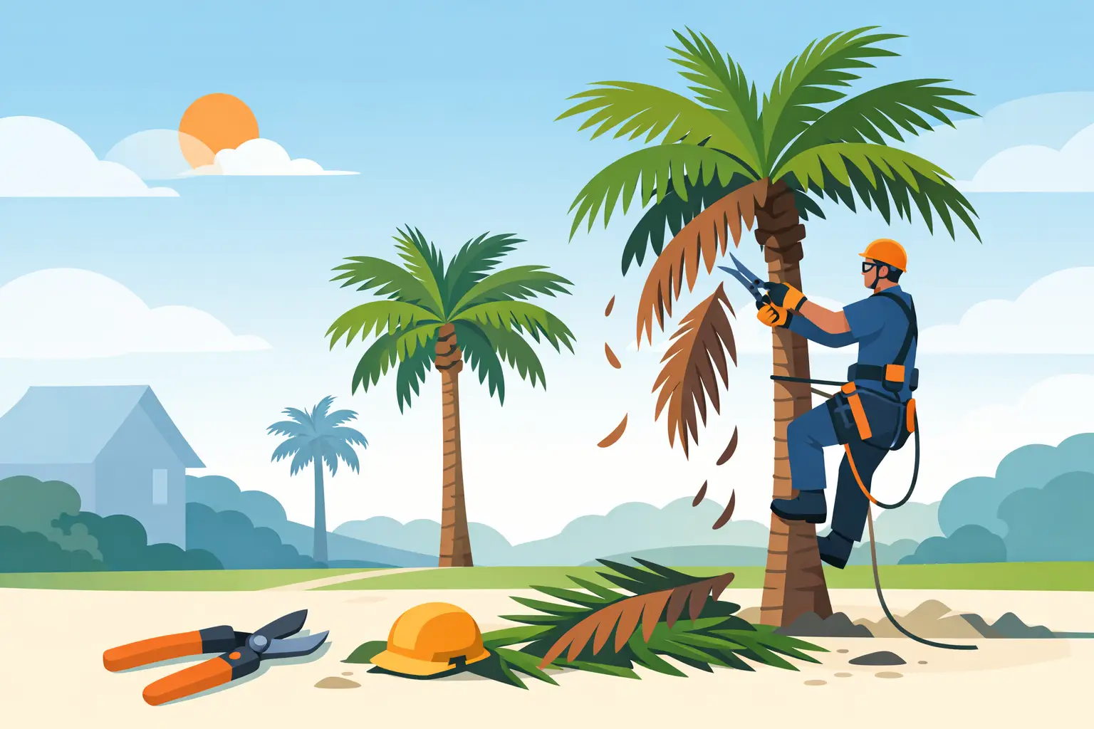 Palm Pruning Timing for Healthier, Safer Trees